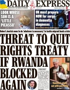 Daily Express – Threat to quit rights treaty if Rwanda blocked again 