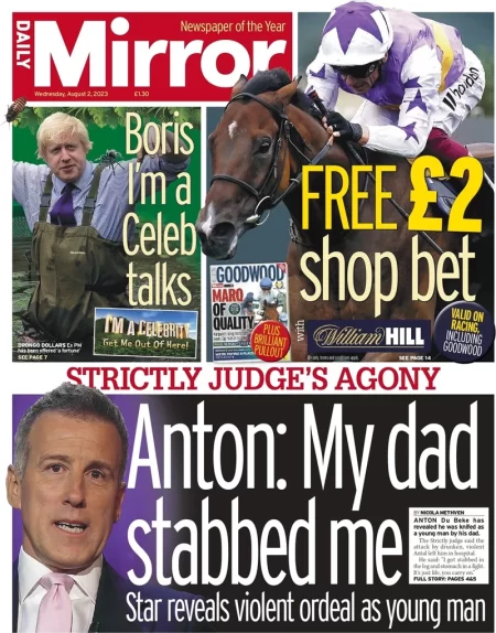 Daily Mirror – Anton: My dad stabbed me 