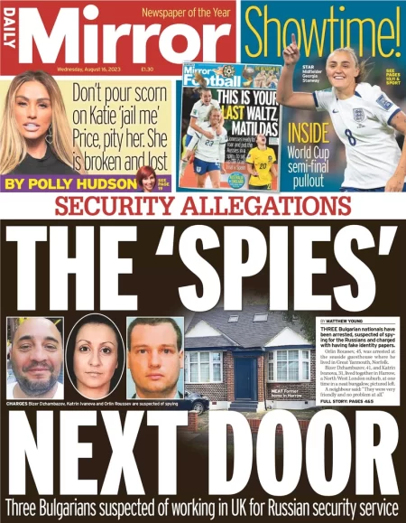 Daily Mirror – The spies next door 