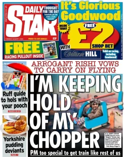 Daily Star – I’m keeping hold of my chopper 