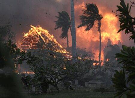 Hawaii wildfires burn historic town of Lahaina to the ground