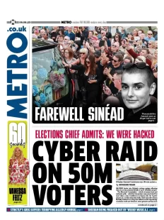 Metro – Cyber raid on 50M voters 