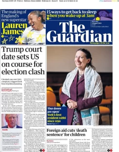 The Guardian – Trump court date sets US on course for election crash 