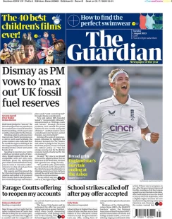 The Guardian – Dismay as PM vows to max out UK fossil fuel reserves 