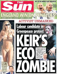 The Sun – Keir’s eco mob 