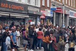 Protests after shocking video shows woman accused of theft ‘strangled’ in shop