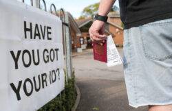 What qualifies as voter identification in Scotland for general election polling stations? What are the options for those without ID?