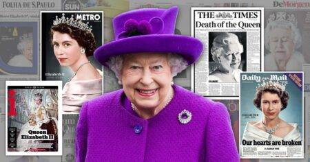 How the Queen’s death was covered on front pages around the world