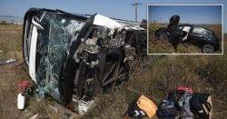 Four killed after tourist bus crashes in Greece