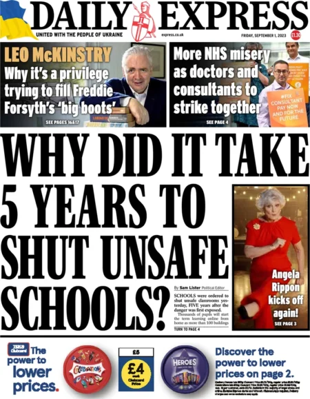 Daily Express – Why did it take 5 years to shut unsafe schools?