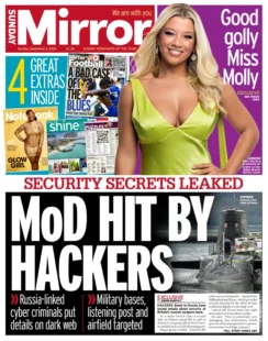 Sunday Mirror – MoD hit by hackers