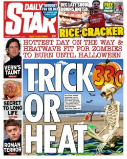 Daily Star – Hottest day of the year: Trick or Heat