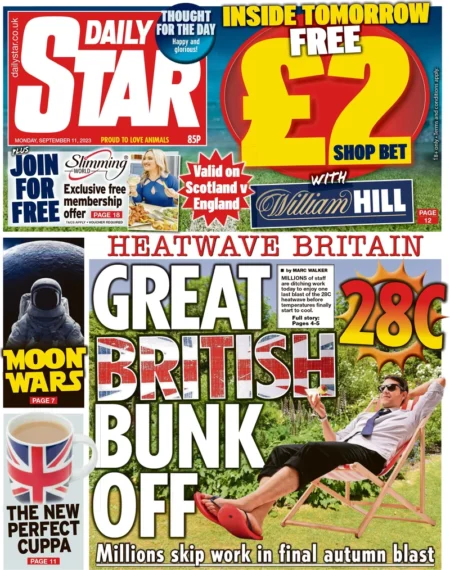 Daily Star – Great British Bunk-off 