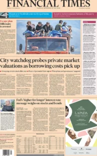 Financial Times – City watchdog probes private market valuations as borrowing costs picks up 