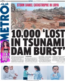 Metro – 10,000 ‘lost in Tsunami dam burst’ 