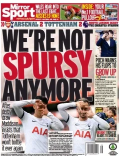 Mirror Sport – We’re not Spursy anymore