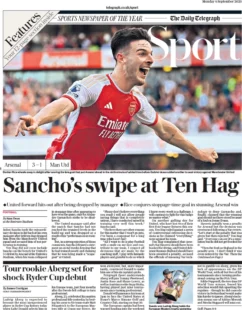 Telegraph Sport – Sancho swipe at Ten Hag 