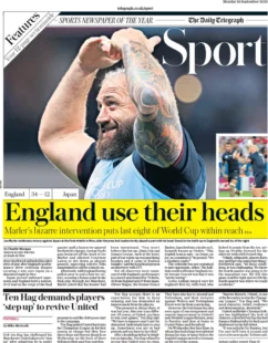 Telegraph Sport – England use their heads