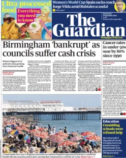 The Guardian – Birmingham ‘bankrupt’ as councils suffer cash crisis