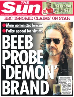 The Sun – Beeb probe ‘demon’ Brand 