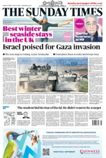 The Sunday Times – Israel poised for Gaza invasion 