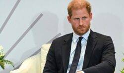 ‘Haunted’ Prince Harry harks back to final weeks as a senior royal in ‘grim-faced’ visit