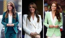 Princess Kate’s top seven blazer looks, from her Zara staple to Pinstripe trouser suit