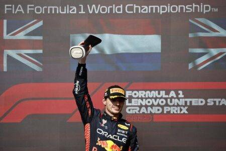 Max Verstappen booed by American fans on podium after victory