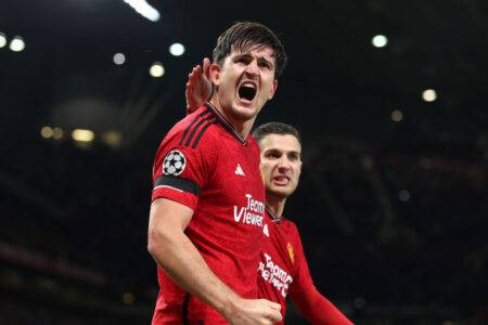 ‘Amazing!’ – Harry Maguire reacts to Manchester United fans chanting his name after scoring Champions League winner