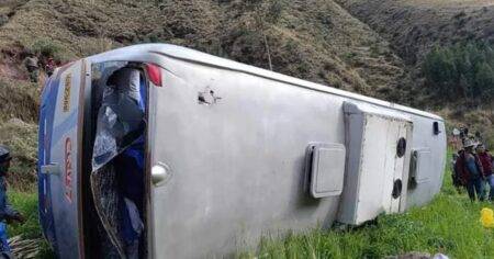 British tourist killed and dozens injured after coach tips over in Peru