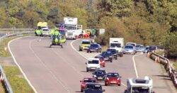 Pedestrian airlifted to hospital after being hit by lorry on M5