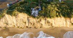 Last house on cliff edge demolished as others fall into the sea