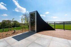 Futuristic door leads to one of the most spectacular Airbnbs we’ve ever seen