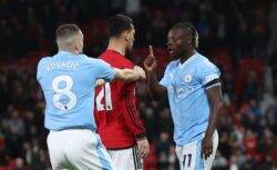 Jeremy Doku aims dig at Antony after Manchester United’s defeat to Man City