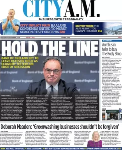 CITY AM – Hold the line