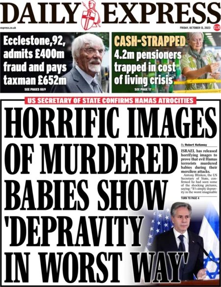 Daily Express – Horrific Images Of Murdered Babies Show ‘Depravity In Worst Way’ 