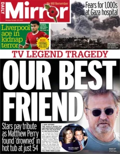 Daily Mirror – TV legend tragedy: Our Best Friend 