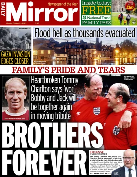 Daily Mirror – Family’s pride and tears: Brothers forever 