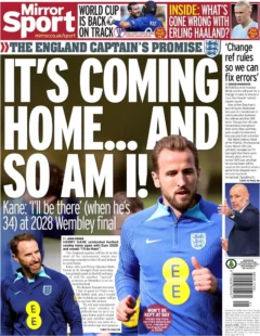 Mirror Sport – ‘It’s coming home … and so am I’ 