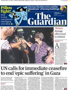 The Guardian – UN calls for immediate ceasefire to end ‘epic suffering’ in Gaza