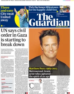 The Guardian – UN says civil order in Gaza is starting to break down 