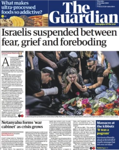 The Guardian – Israelis Suspended Between Fear, Grief and Foreboding