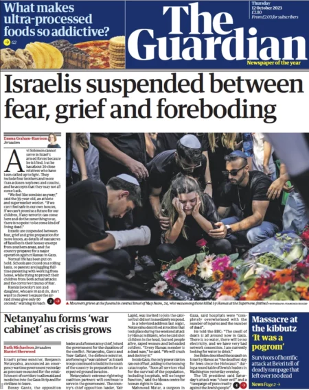The Guardian – Israelis Suspended Between Fear, Grief and Foreboding