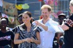 Prince Harry and Meghan Markle take Prince Archie and Princess Lilibet trick or treating