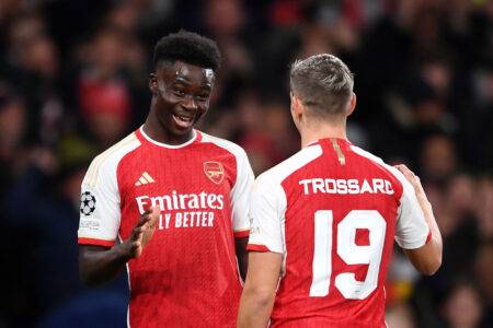 Leandro Trossard and Bukayo Saka score as Arsenal ease to Champions League win over Sevilla