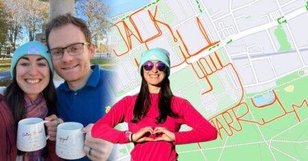 I proposed to my boyfriend with Google Maps and a running app