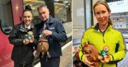 Toy monkey reunited with three-year-old owner after 600-mile train journey