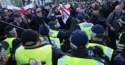 Nine police officers injured protecting Cenotaph from violent far-right ‘hooligans’