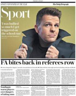 Telegraph Sport – ‘FA bites back in referees row’