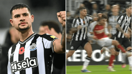 Leaked VAR audio reveals why Newcastle’s Bruno Guimaraes was not sent off against Arsenal